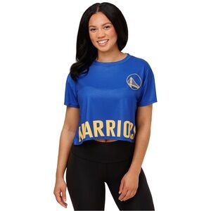 FOCO Golden State Warriors NBA Womens Bottom Line Crop Top - (Women’s M)